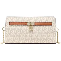 Michael Kors Hamilton Moderne Umhängetasche Kunstleder Beige/Weiß