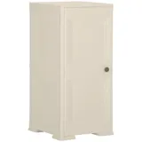 Festnight Kunststoffschrank Gartenschrank Für Den Außenbereich Balkonschrank Wetterfest Gartenschrank Kunststoff Schrank Wetterfest Outdoorschrank Wetterfest 40x43x85,5 cm Holzdesign Creme