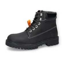 Dockers by Gerli Damen Combat Boots, Frauen Stiefeletten,warm gefüttert,Winterstiefel,Winterschuhe,Stiefel,Bootee,Booties,schwarz,44 EU - 44 EU