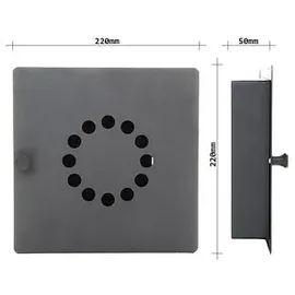 Rottner Tresor ROTTNER Key Point 10 Schlüsselkasten schwarz mit 10 Haken, 22,0 x 5,0 x 22,0 cm, 1 St.
