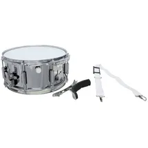 Gewa Marching Snaredrum, Marschtrommel 14 x 6,5", Metallkessel, inkl. Trageriemen und Kniebügel