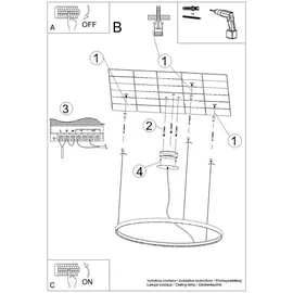 Sollux Lighting Pendelleuchte Wohnzimmerlampe Hängelampe Deckenleuchte Gold LED 30W 4000K D 55 cm