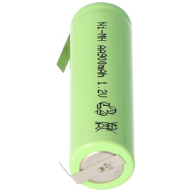AccuCell NiMH Akku Flat Top Mignon AA 800mAh mit Lötfahne in U-Form