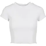 URBAN CLASSICS Cropped Tee white | Gr.: XS