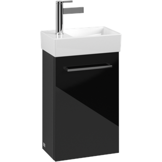Villeroy und Boch Avento Waschtisch-Unterschrank A87601B3 34 x 51,4 x 20,2 cm, Anschlag rechts, 1 Tür, Crystal Black