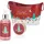 Brubaker Cosmetics Bade- und Dusch Set Winter Beeren Duft - 6-teiliges Geschenkset in dekorativer Metallwanne Weihnachten - Weihnachtsset