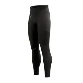 compressport winter running legging schwarz - L