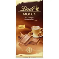 Lindt Schokolade Mocca | 100 g Tafel | Vollmilch-Schokolade mit kräftigen Moccabohnen| Schokoladentafel | Schokoladengeschenk , 100g (1er Pack)