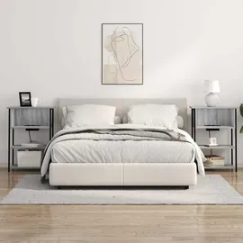vidaXL Nachttisch Grau Sonoma 55 x 31 x 76 cm Holzwerkstoff