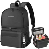 Kühlrucksack 2-in-1 Isoliertasche Auslaufsicher für Picknick Strand Wandern 24