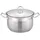 Cheffinger Edelstahl Kochtopf InduktionTopf Pfanne Deckel Suppentopf Silber 34 cm
