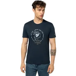 super natural Freizeit-Tshirt Juhos Finest Tee - dunkelblau/grau Herren