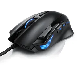 CSL Gaming-Maus kabelgebunden, 125 dpi, optische Gaming Maus, Farbwechsel, 9 Tasten, 600 bis 4800dpi