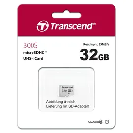Transcend USD300S microSDHC Class 10 UHS-I U1 A1 + SD-Adapter 32 GB
