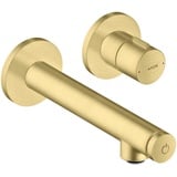 Hansgrohe Axor Uno Select mit Auslauf 158mm, brushed brass