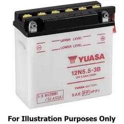 YUASA 12N24-3A Batterie ohne Säurepack