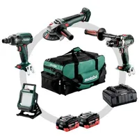 Metabo Combo Set 4.3.2 18 V Maschinen-Set in Tasche - Schwarz/Grün/Rot