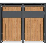Westmann Mülltonnenbox Varius 2 132 x 116 cm grau