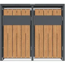 Westmann Mülltonnenbox Varius 2 132 x 116 cm grau
