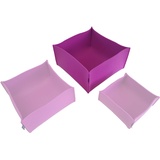 VOIGTdesign Filz-Körbchen 32x32x16cm (20 Farben) - Korb - Box - Aufbewahrung - Utensilienkorb - Brotkorb - Obstkorb - Regalkorb - eckig – quadratisch (149 Magenta)