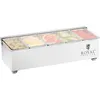 Royal Catering Zutatenbehälter - Edelstahl - 5 x 0,4 L -