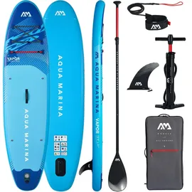 Aqua Marina SUP Board Set Vapor 320 x 81 x 15 cm Blau/Türkis