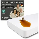 Buymax Matratzenschutzbezug wasserdicht 90 x 200 cm weiß