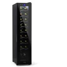 Klarstein Shiraz 18 Slim Uno Weinkühlschrank 18 Flaschen 5-18 °C Touch-Control