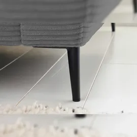 KAWOLA Ecksofa Cara Cord Recamiere links grau