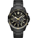 Giorgio Armani Armani Exchange, Armbanduhr, Spencer, Schwarz, (Chronograph, 44 mm)