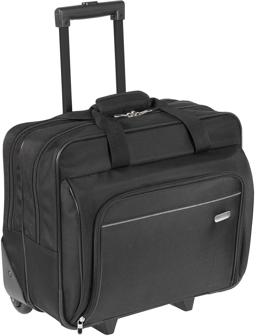 Targus Laptop-Rolltasche, passend für Laptops bis zu 16 Zoll, Executive-Premium-Rolltasche, konzipiert für geschäftliche, professionelle Reisen und Pendler, wasserabweisend – Schwarz (TBR003EU)