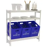 Simonrack Getränkekistenregal 100 x 30 x 100 cm Weiß