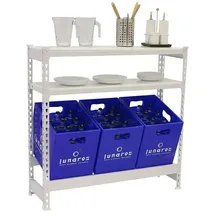 Simonrack Getränkekistenregal 100 x 30 x 100 cm Weiß