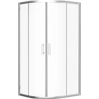 bad land Duschkabine Viertelkreis 80x80 190 cm Transparent Glas