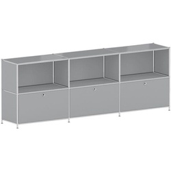 viasit Sideboard »System 4« auf Standfüßen grau, 227.9x80.6x40.4 cm