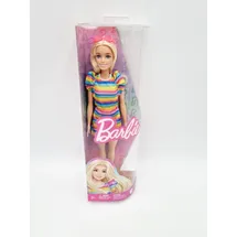 Barbie Fashionistas Barbie-Puppe mit Zahnspange und Regenbogenkleid