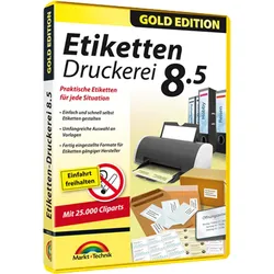 Markt+Technik Etiketten Druckerei 8.5 Gold Edition