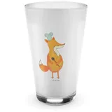 Mr. & Mrs. Panda Glas Fuchs Koch - Transparent - Geschenk, Party Spruch, Latte Macchiato, K, Premium Glas, Einzigartige Designs