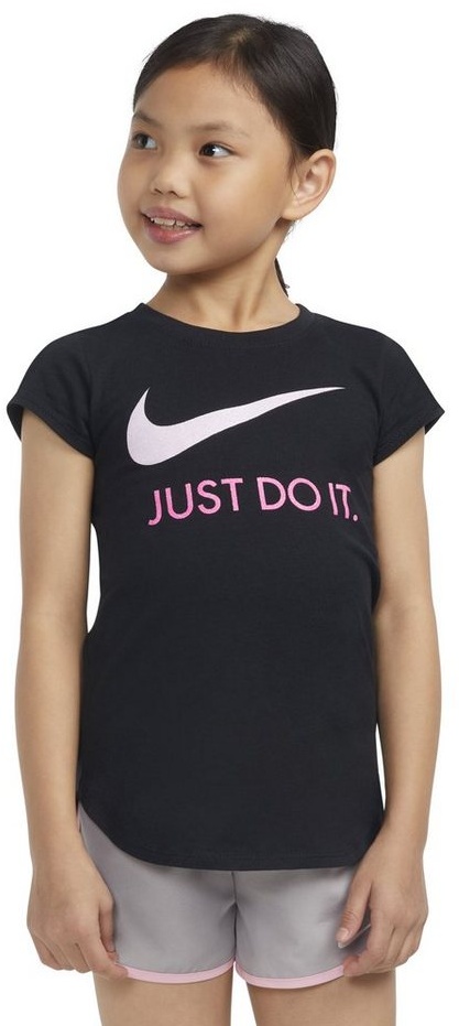 Nike Sportswear T-Shirt NKG SWOOSH JDI S/S TEE rosa|schwarz 6 (116)
