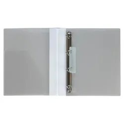 EXXO by HFP Ringbuch / Ringmappe / Ringordner, A4, aus PP, mit Stegtasche und Innentasche, mit 4er D-Ring-Mechanik, Farbe: transparent– 1 Stück