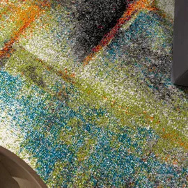 Paco Home Designer Teppich Modern Kurzflor Wohnzimmer Bunt Trendig Meliert Multicolour, Grösse:240x340 cm