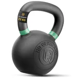 HQ Germany® Powdercoat Kettlebell | Vollguss | 2-32kg | Starter-Sets | ±2,0% Gewichtstoleranz, Gewicht:22KG