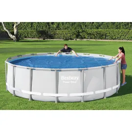 BESTWAY Solarabdeckung Flowclear Rund blau 462 cm