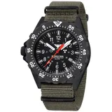 KHS Herrenuhr Quarz Shooter MKII mit Natoband Olivgrün