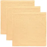 frottana Pearl Seiftuch 30 x 30 cm aus 100% Baumwolle, Maize 3er Set