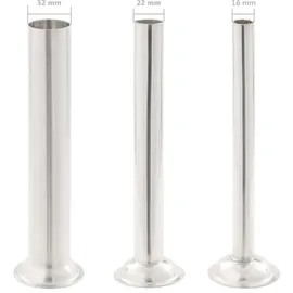 vidaXL Manueller Wurstfüller Silbern 5 L Edelstahl