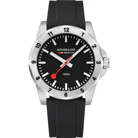 Mondaine MSN.42120.RB Herren-Armbanduhr Numeri Quarz Schwarz 42 mm