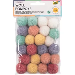 folia Pompons farbsortiert