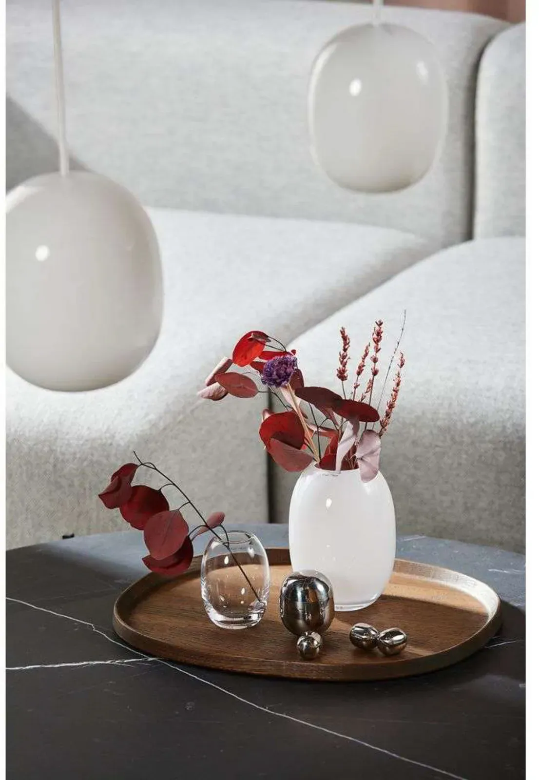 Vasen Piet Hein, Weiß, Glas - 16