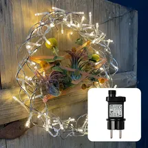 Hellum LED-Lichterkette Metallkranz 45 cm warmweiß